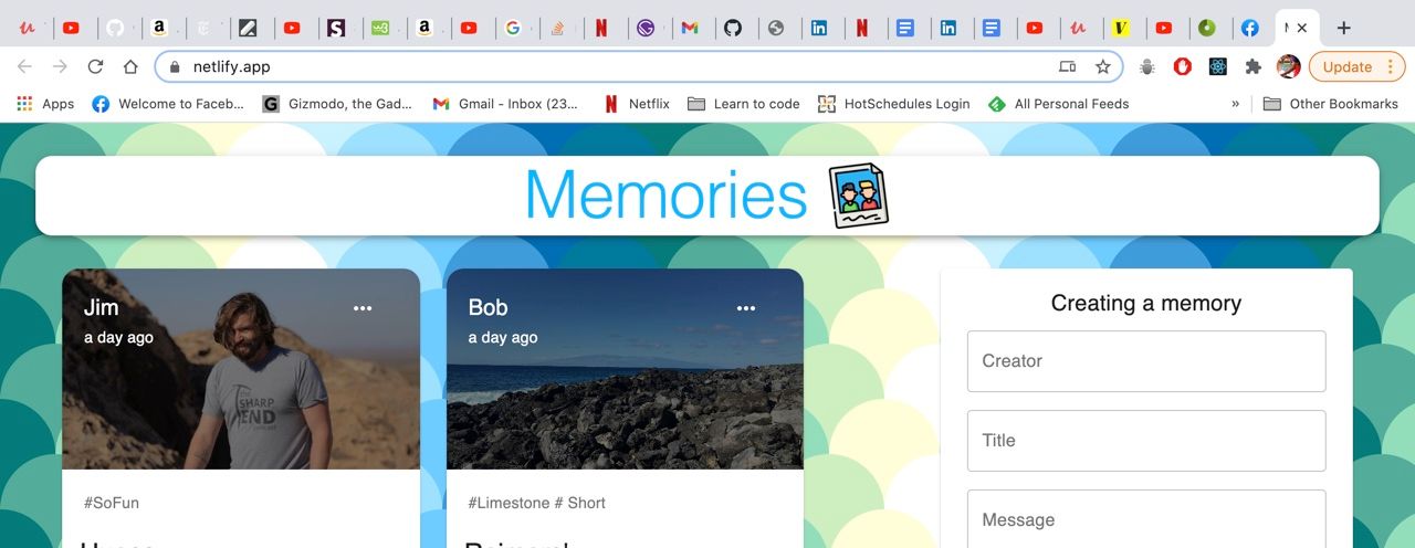 Memories app - Featured image